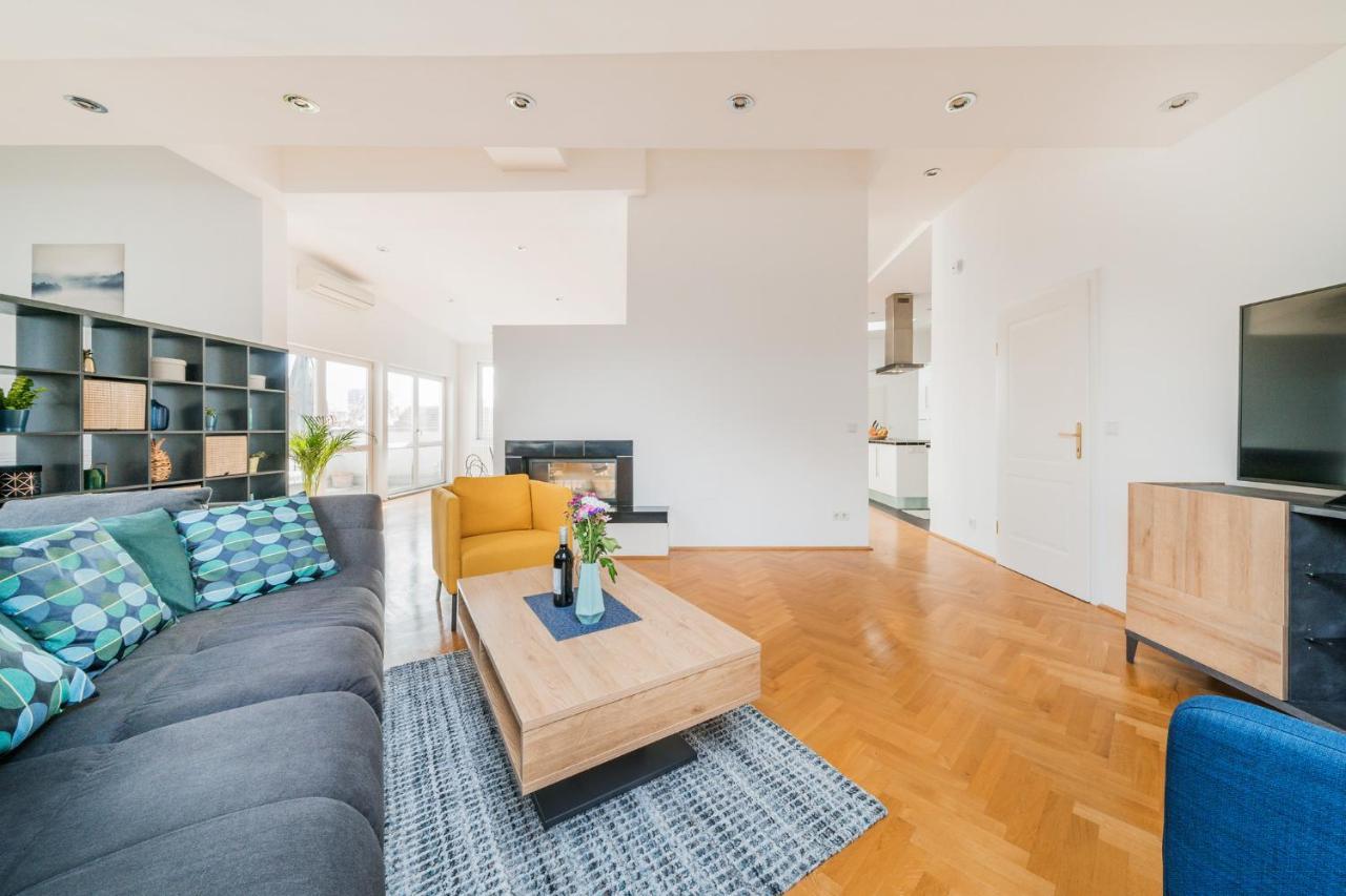 Penthouse Apartment - Sauna - Terrasse - Kamin - Ac Vienne Extérieur photo