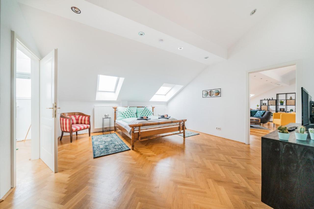 Penthouse Apartment - Sauna - Terrasse - Kamin - Ac Vienne Extérieur photo